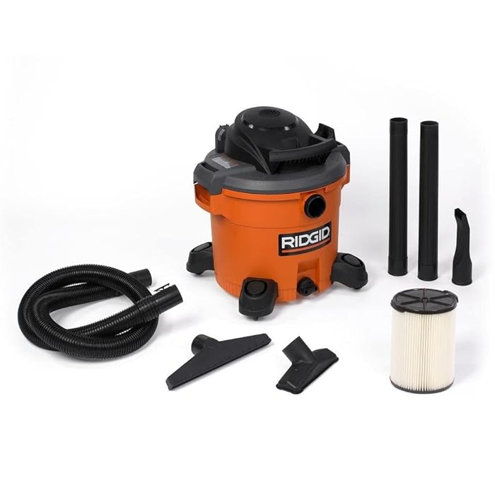 12 Gallon 5.0 Peak HP NXT Wet/Dry Shop Vacuum with Filter, Locking Hose and Accessories